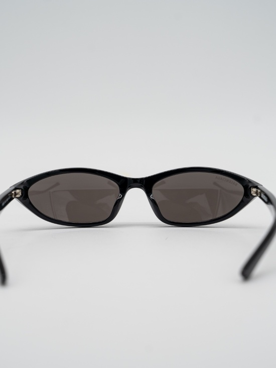 Balenciaga BB0402S Neo Oval Sunglasses 001 Black main image 4